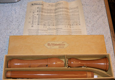 Th. Möllenhauer Soloist Tenor Recorder, German Handle, flap MINT CONDITION!