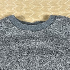 uniqlo knit sweater kids gray 9 10 TV static multicolor pullover long sleeve