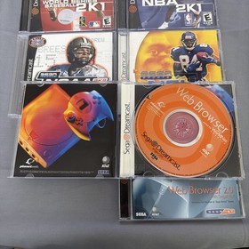 Sega Dreamcast Sports Bundle NBA 2K1, NFL 2K, World Series Baseball 2K1 NCAA 2K2