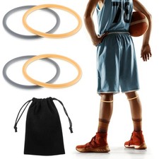 Patella bands 4 pack silicone knee support straps for running and sports