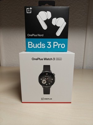 Oneplus Watch 3 43mm Black Steel + Nord Buds 3 Pro, Neu, OVP, versiegelt