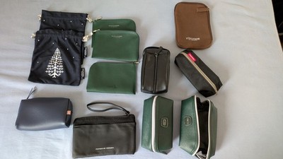 Amenity Kit Business Class Taschen von Lufthansa, Porsche Design, Singapore...