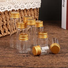 10Pcs 5/7/10/14/18/20ML Glass Bottle Tiny Glass Jar Sealed Bottle Wishing BoAGGA