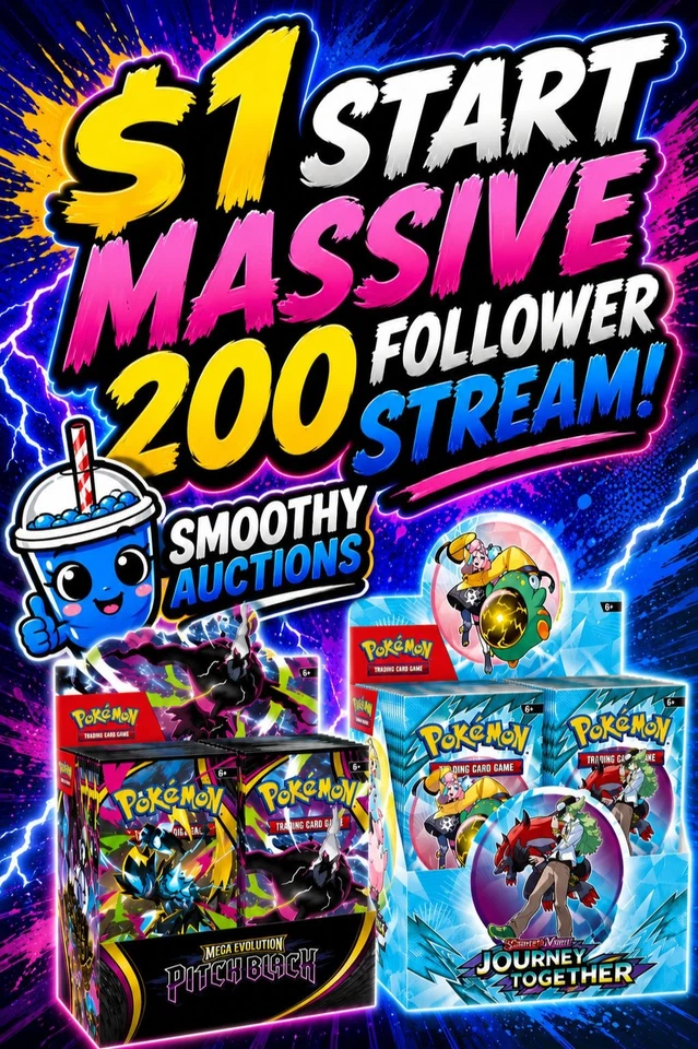 🔥2 SEALED CASES | $1 STARTS ONLY | 200 FOLLOWERS CELEBRATION 2 DAY EVENT🔥