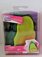 Real Littles Avocado Mini Backpack with Gold Glitter Heart 6 Surprises