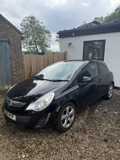 Black Vauxhall Corsa 1.2L Manual Petrol 2012 3 Door