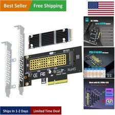 M.2 NVMe to PCIe X4 Adapter with Cooling Heatsink for Optimal SSD Performance