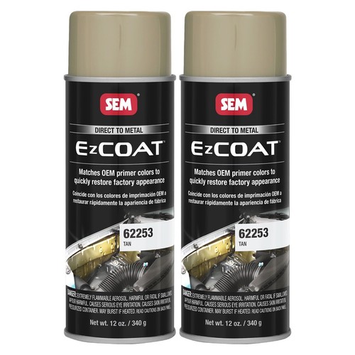 SEM 62253 EZ Coat Tan Direct To Metal Spray Auto Body Paint 12 oz. (2