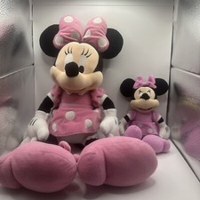 Disney Minnie Mouse Plush LOT 19  Inch  10  Inch 