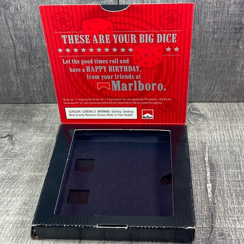 Bolso Big Day Dice Games Marlboro Philip Morris EE. UU. 2007 2 dados cromados con cordón - Imagen 8 de 12
