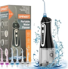 Water Dental Flosser Pick for Teeth,Grinest Cordless Water Dental pik Teeth Clea