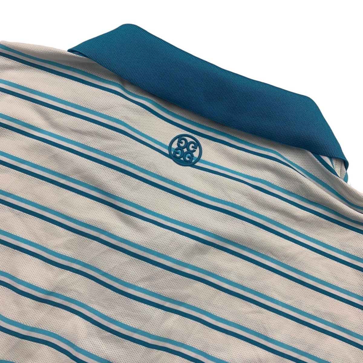 G/Fore Men's Performance S/S Golf Polo Shirt Teal Blue