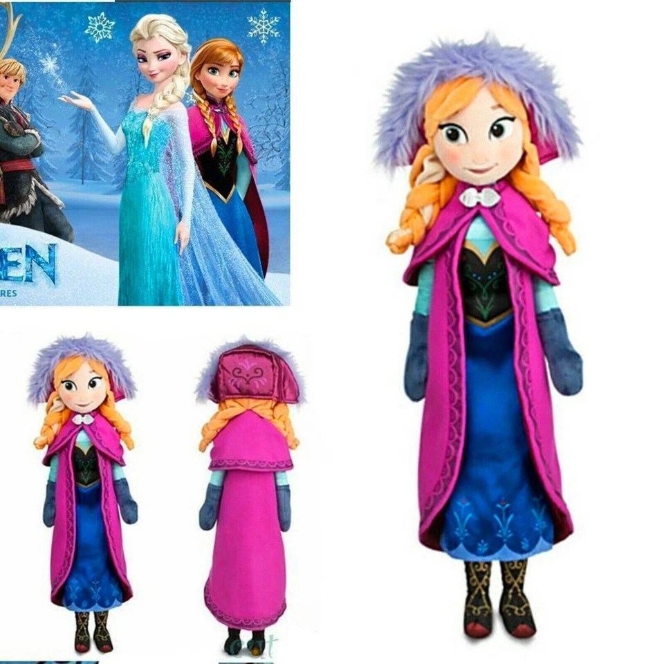16" inches Disney Frozen Movie Queen Elsa & Anna Plush Soft Doll Gift Collection - Image 4 of 4