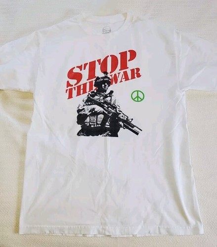 BROCKHAMPTON - RARE - Stop The War - Stereo Spirit Tour White T Shirt - Large