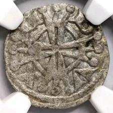 Raymond V France Provence NGC XF Details Silver Denier Knights Templar Crusader