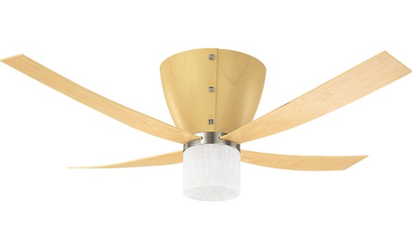 Deckenventilator Mit Licht Valhalla Buche 132 Cm Decken LüFter Mit Fernbedienung-image
