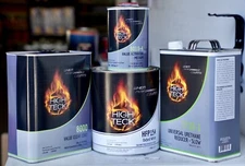 High Teck Oxford White Basecoat Paint, Reducer, Clearcoat Gallon Kit FORD YZ