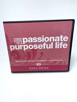 3 Steps To A Passionate Purposeful Life~Joyce Meyer Audio CD~Simple Changes
