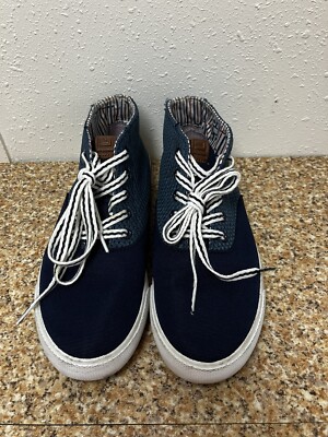 Ben Sherman Bradford Chukka Mens 7 Blue  Canvas Shoe