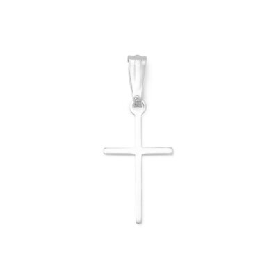 Authentic 925 Sterling Silver Extra Thin Cross Women's Bracelet Charm