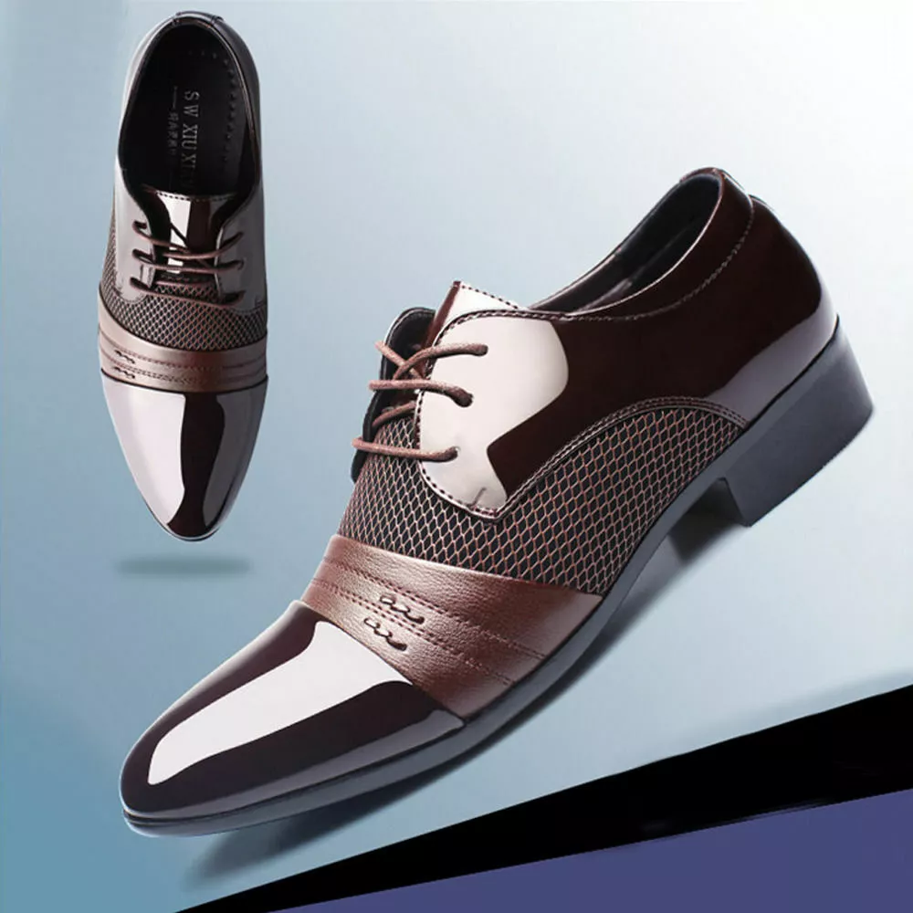 Men s Formal Shoes Leather New Dress Oxfords Business Dress Fashion Casual Shoes