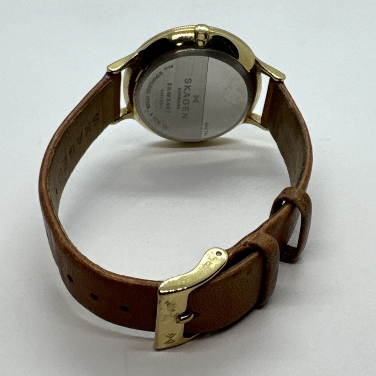 Skagen Anita SKW2407 Women\'s Brown Leather Analog Dial Quartz Watch JNA556 Skagen Anita SKW2407 Women main image 3