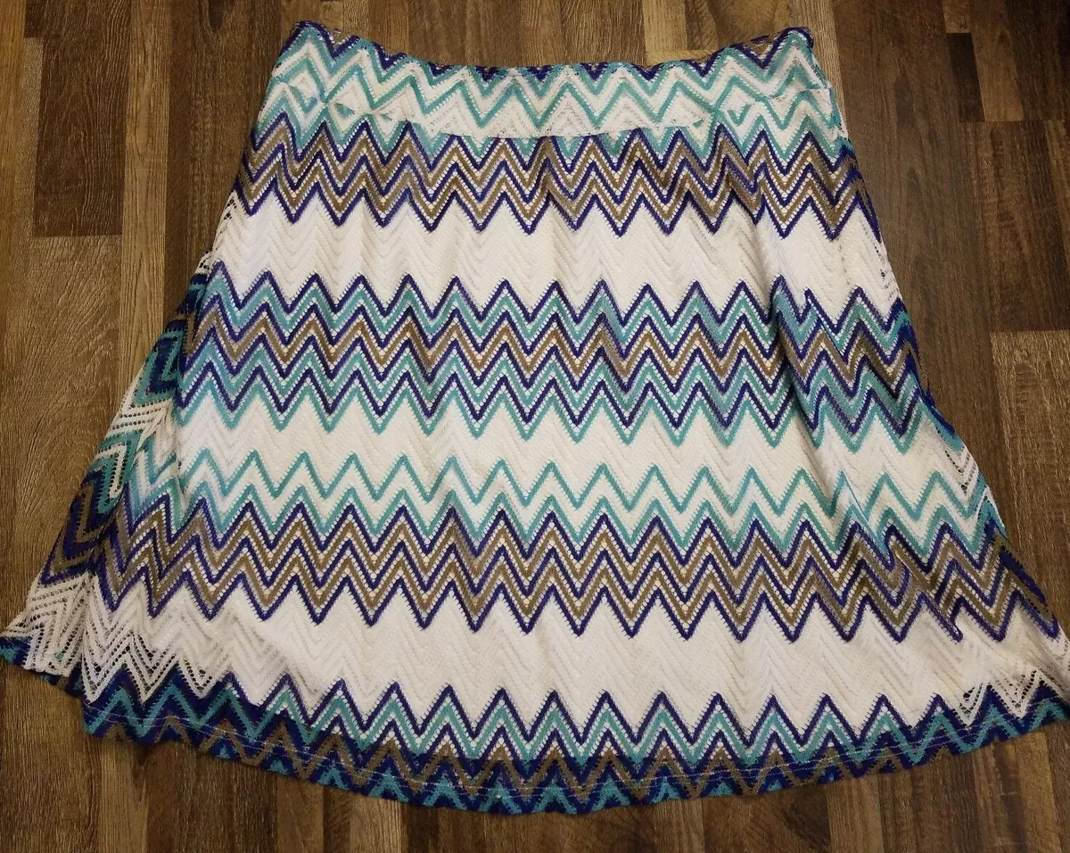 Womens size 3X Crochet Knee length Beach Skirt New By Zach