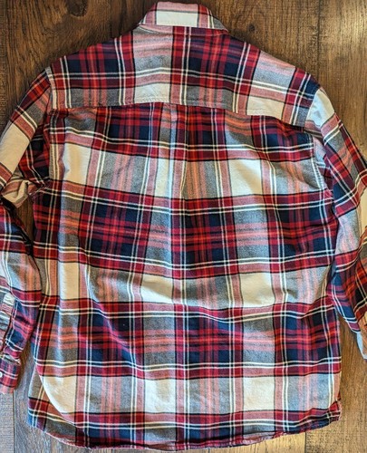 CINCH Long Sleeve Button Down Western Dress Shirt ~ Red & White Plaid Size Large - Picture 14 of 20