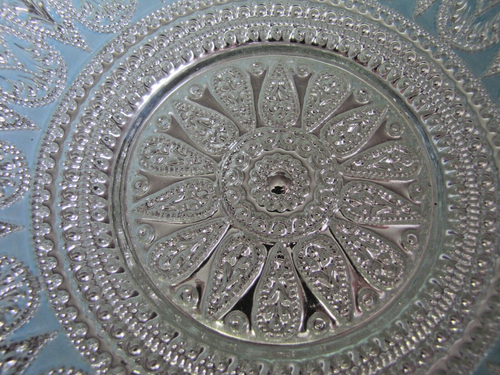 Unknown Silver and Aqua Bowl - Picture 5 of 5