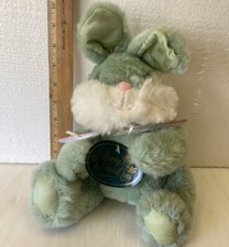 VINTAGE Bunny ClassiQues 10" Easter Plush Toy Dan Dee MINT GREEN w/original tags