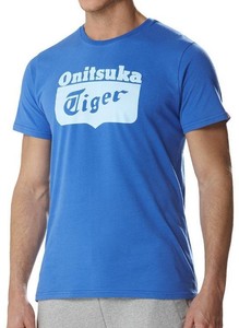 asics t shirt homme bleu