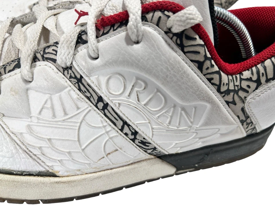 Jordan Nu Retro 1 Bajo Blanco - 317163-161 2007 Pegamento Separación Leer Foto 4 de 4