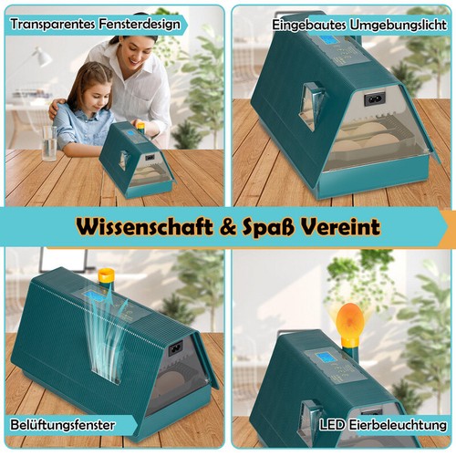 Brutmaschine Brutkasten Inkubator vollautomatisch Brutapparat fur 10 Hühnereier - Bild 7 von 13
