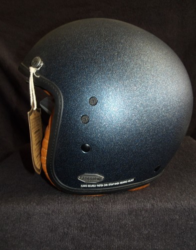 Helmet, SCORPION EXO BELLFAST OPEN-FACE HELMET METALLIC BLUE - Picture 5 of 6