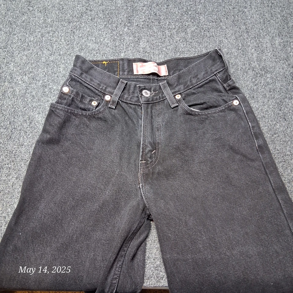 Jeans Levi 550 masculino 14 slim slim fit perna cônica 25x27 preto lavagem - Imagem 2 de 4