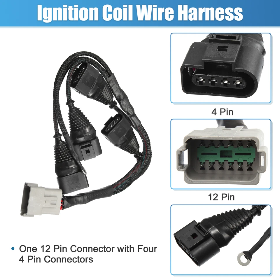 Pack (1) Ignition Coil Wire Harness 06B998018T for Audi A4 TT for VW 1.8T 97-06 - Изображение 4 из 4