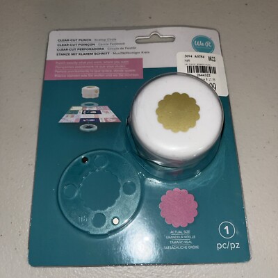 New Sealed We R Memory Keepers CLEAR CUT PUNCHES Circle Punch by American Crafts