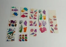 Vintage Mrs. Grossman’s Hambly Holographic Foil 80’s Mod Stackers Pearl Beach