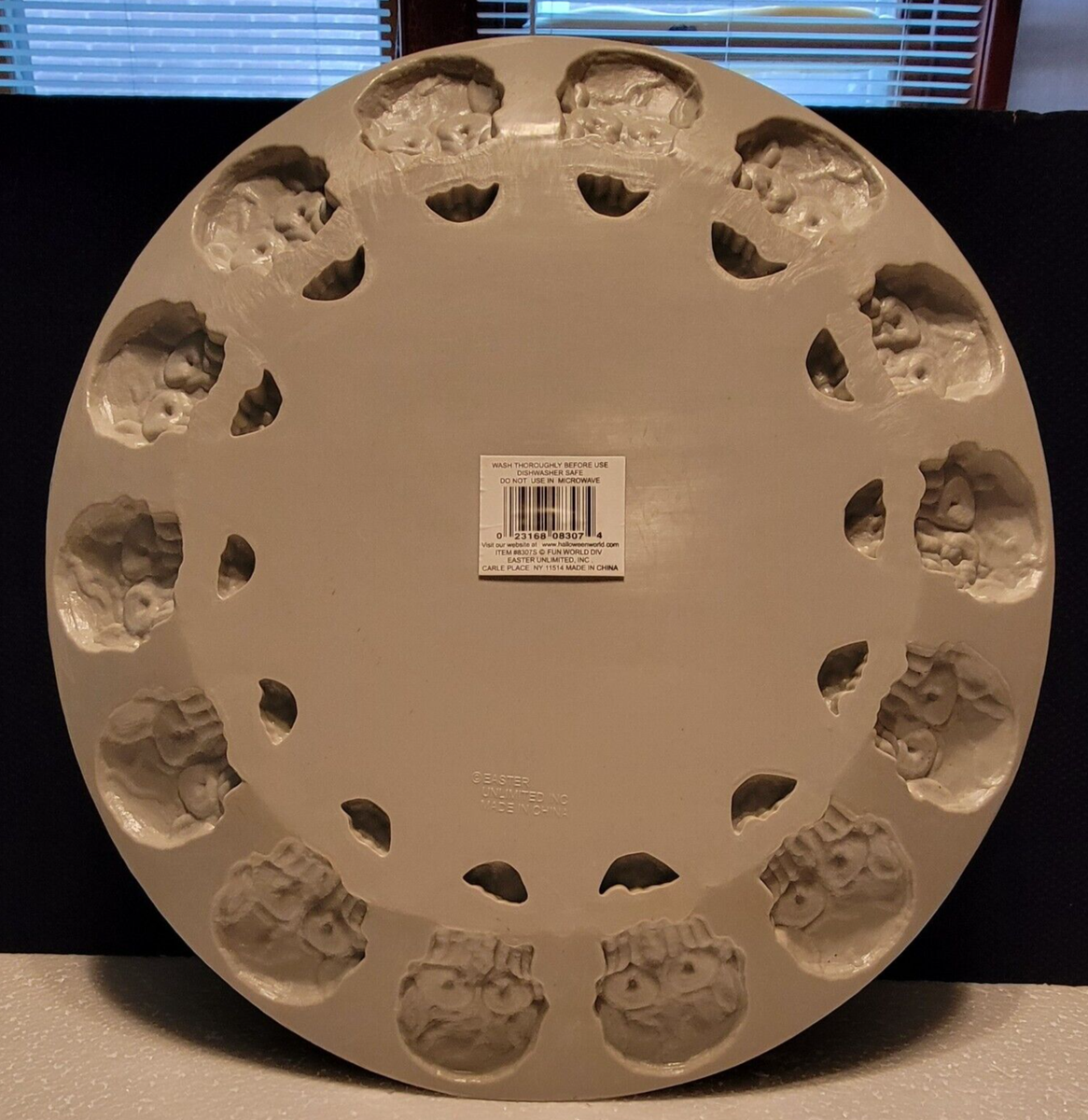 セット Lot of 3 Vintage Halloween Skull Plastic Platter & Set of Bowls