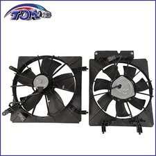 New Radiator & AC Condenser Cooling Fan Assembly Pair for Honda CR-V 2002-2006