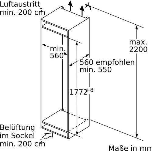 Siemens GI81NACE0 iQ500 Einbau Gefrierschrank, Nischenhöhe: 177,5 cm, 212 L, noF - Bild 4 von 4