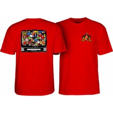 Powell Peralta Skateboard Shirt Bucky Lasek Stadium Red
