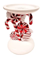 *Please read 🍬 NEW Bath and Body Works PEPPERMINT PEDESTAL 3-wick Candle Holder