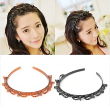 Hair Hoop Bangs Hairstyle Hairpin Twist Clip Headband with Toothed Headband