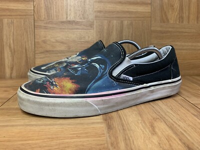 RARE? VANS Star Wars A New Hope Slip On Shoes Sz 9 Men display picture 3