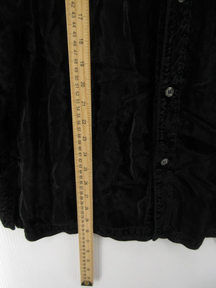 CP абажуры верхний женщин большой черный измельченный бархат богемное минималист туника рубашка винтажный * - Изображение 4 из 4