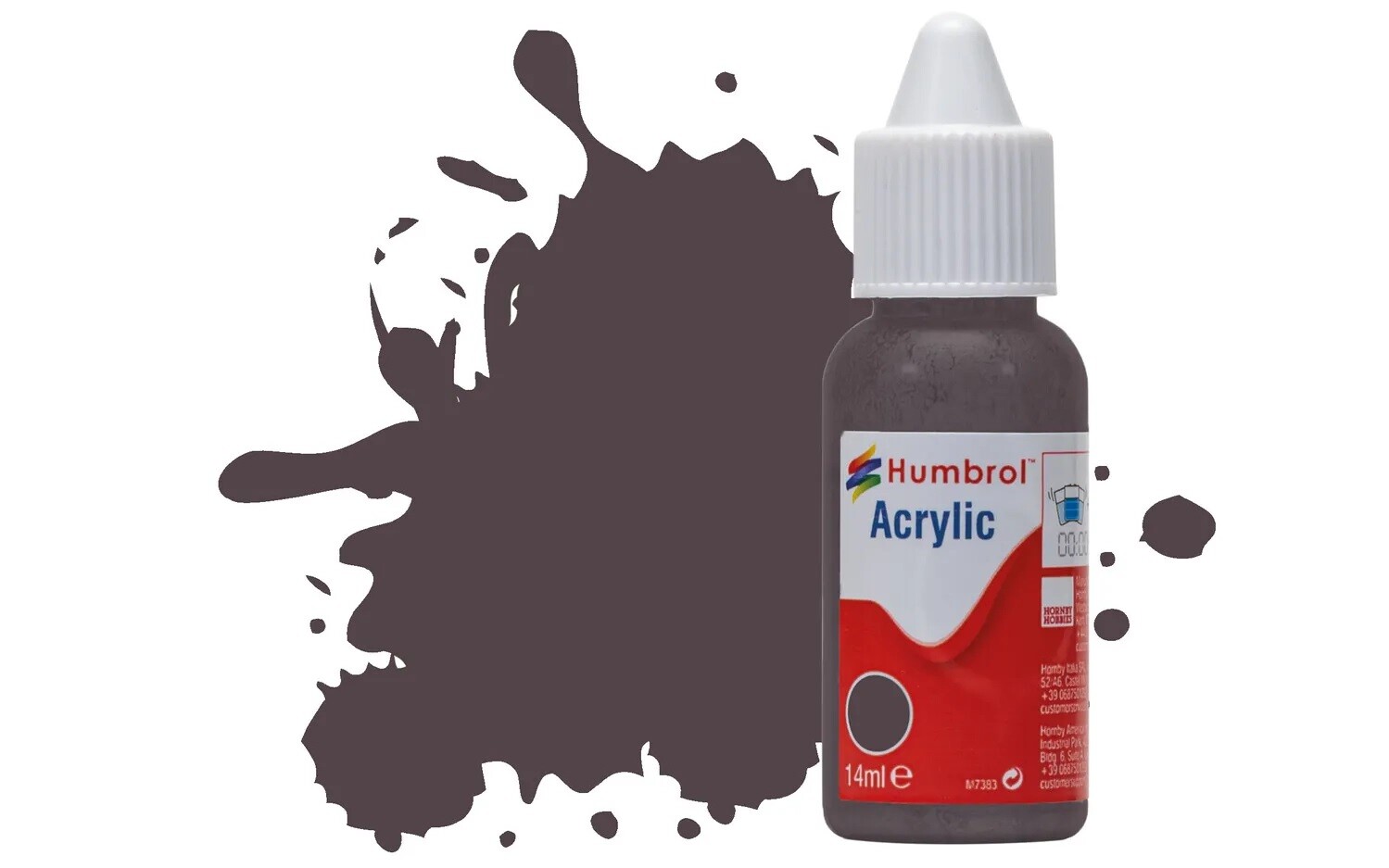 Humbrol DB0251 No.251 RLM 81 Dunkelbraun Matt 14ml Acrylic Paint Dropper Bottle