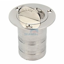 2" Marine Keyless Boat Fuel Gas Deck Fill / Filler 316 Stainless Steel 50mm
