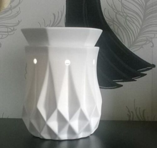 SCENTSY ALABASTER WARMER White Contemporary Ceramic FULLSZ New Classy  GLOWING M | eBay