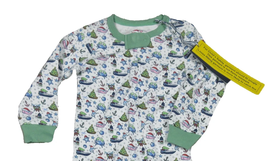 Детские белые кепки Vinesyard Vines морской значок с длинным рукавом цельные лапки - Изображение 2 из 2